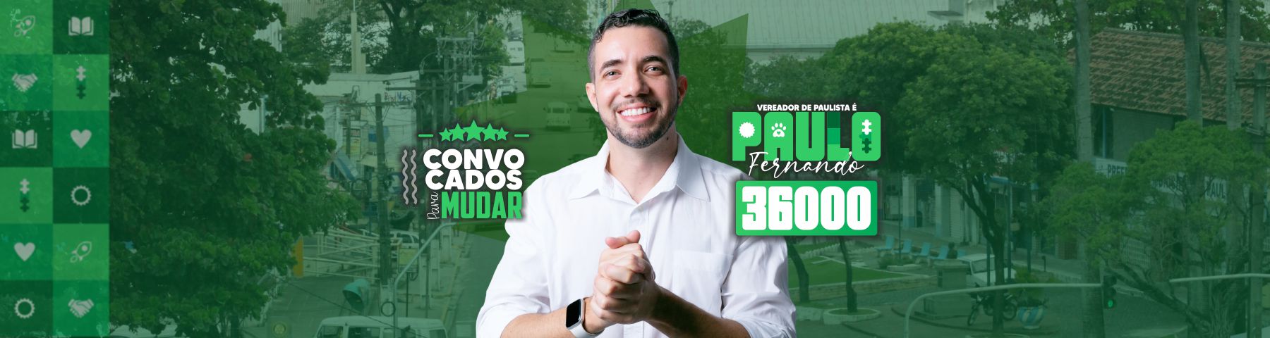 Candidato a vereador de Paulista Paulo Fernando