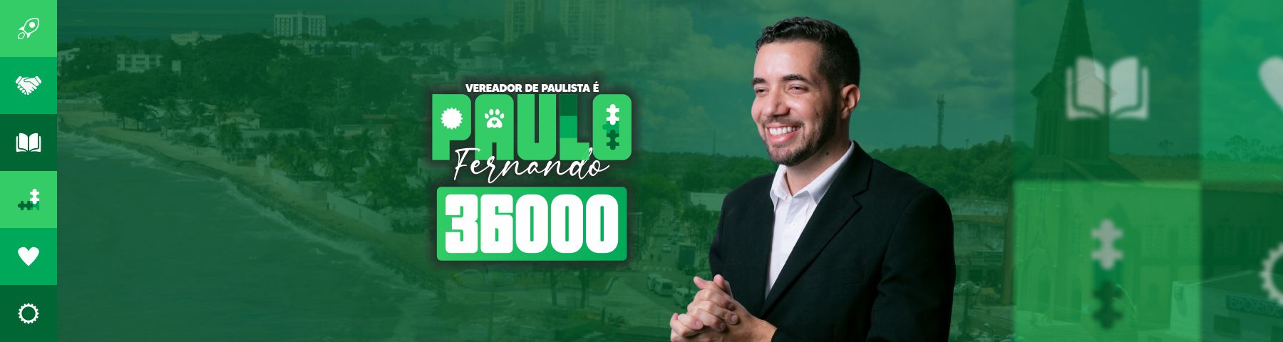 Candidato a vereador de Paulista Paulo Fernando